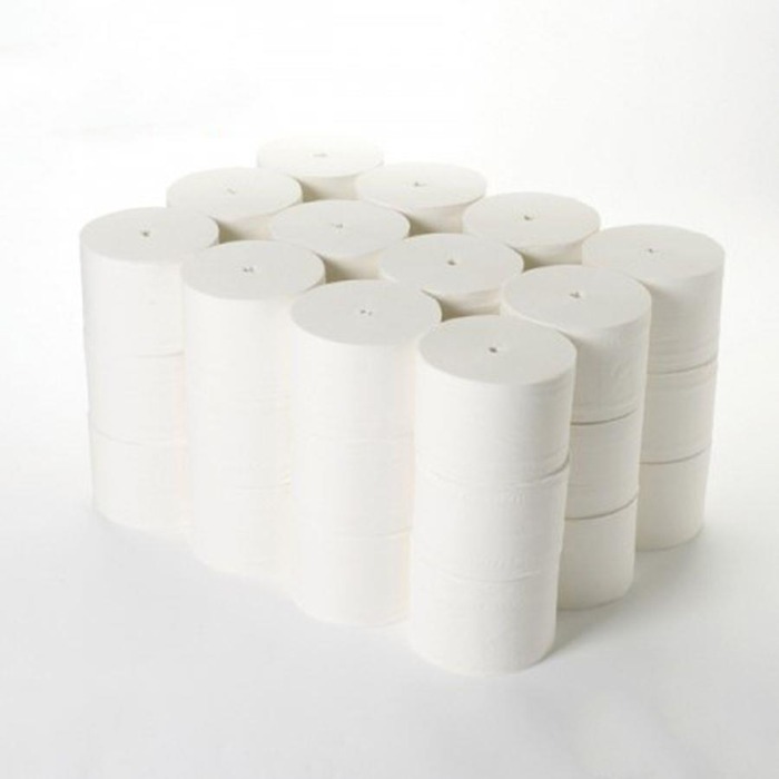 Coreless White 2ply Toilet Rolls