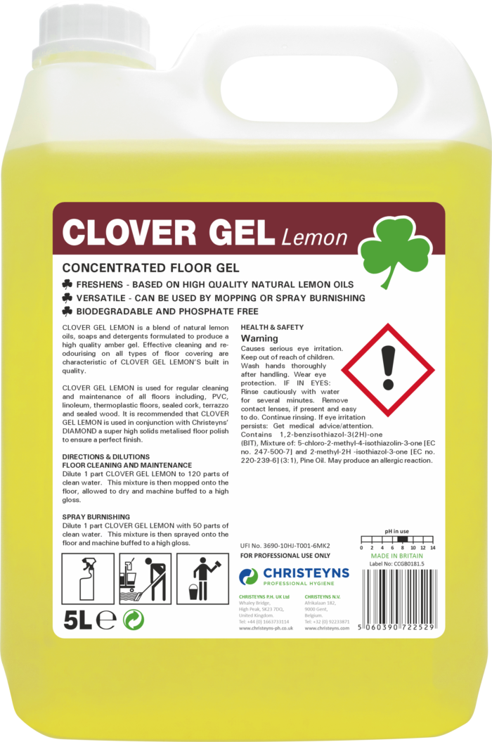 CLOVER GEL LEMON