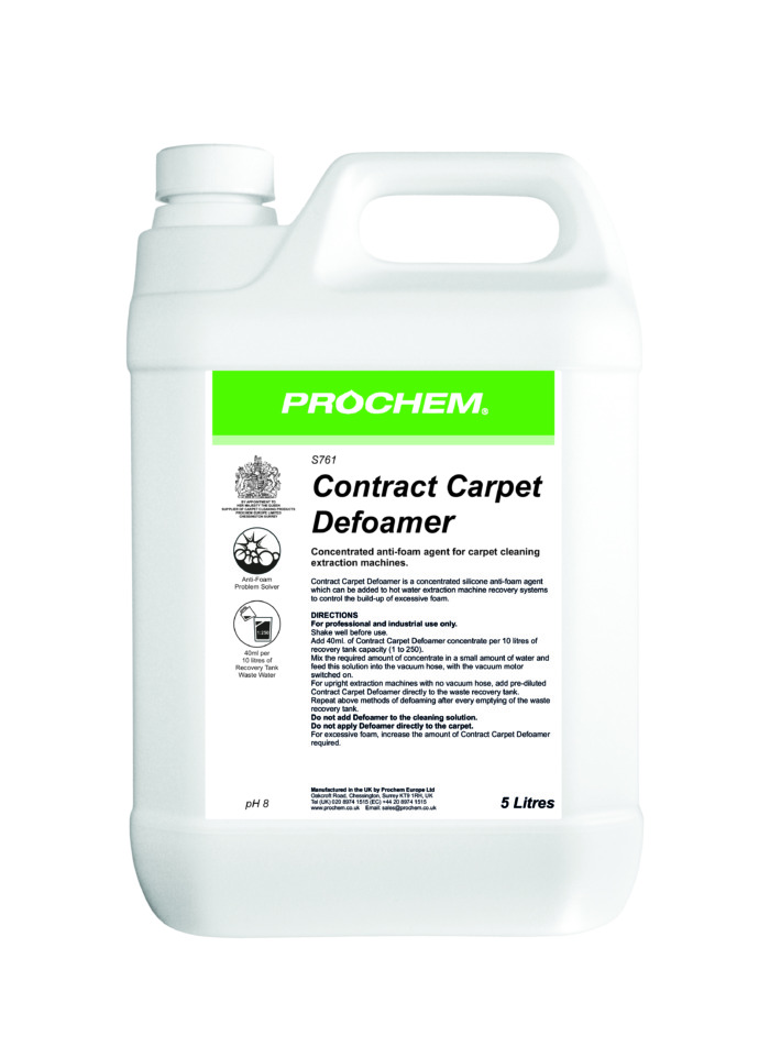 PROCHEM CONTRACT CARPET DEFOAMER