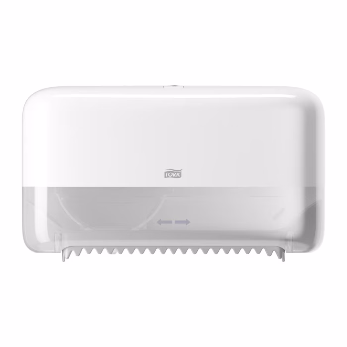 TORK TWIN CORELESS TOILET ROLL DISPENSER